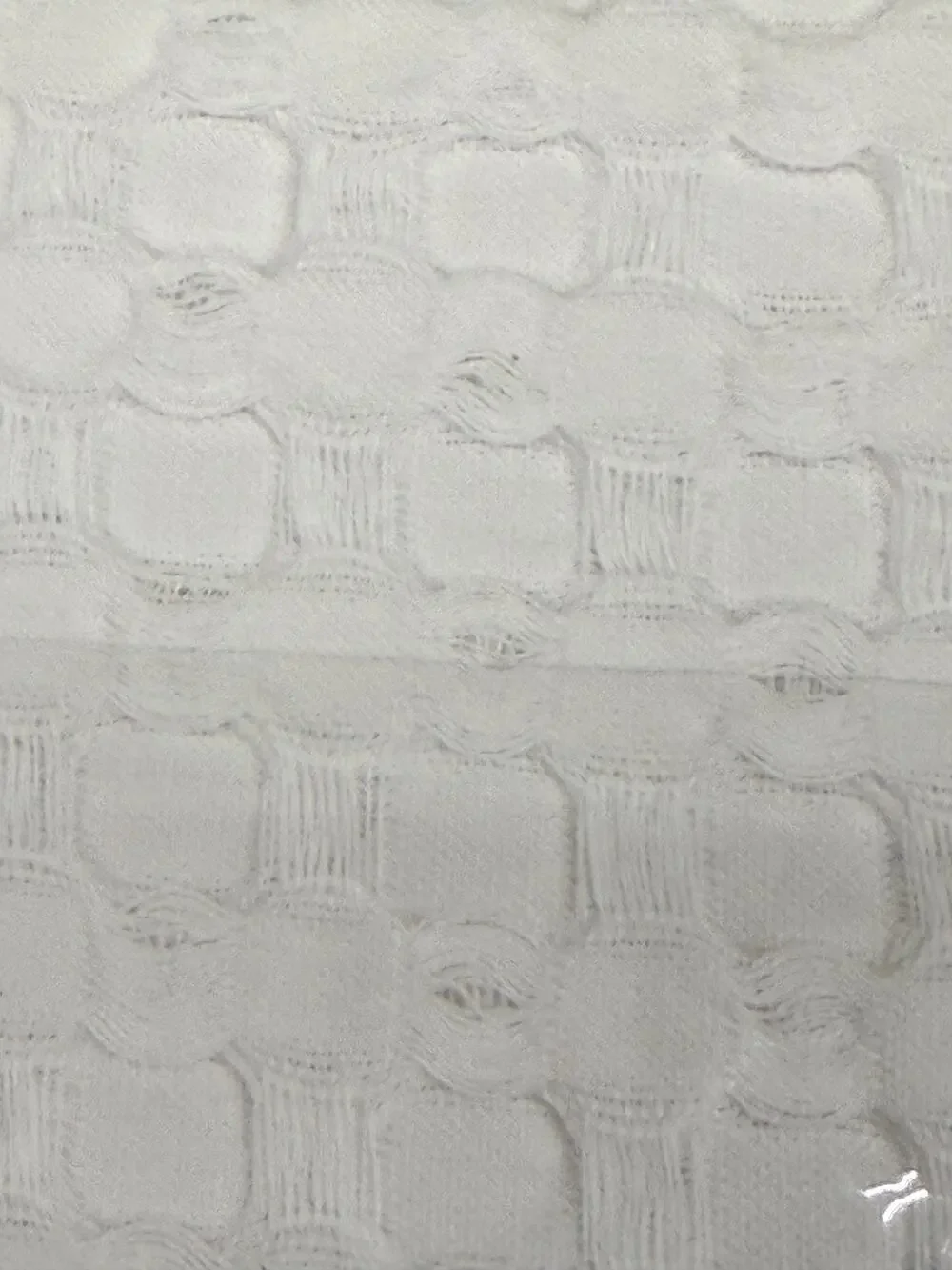 Madison Park Arlo White Shower Curtain 72x72 – New